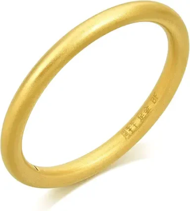 CHOW SANG SANG 24K Solid Gold Stackable Ring for Women