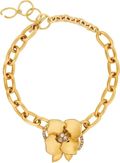 Oscar de la Renta Gold Blossom Chain-Link Necklace $651 List: $930 Details | 30% Off